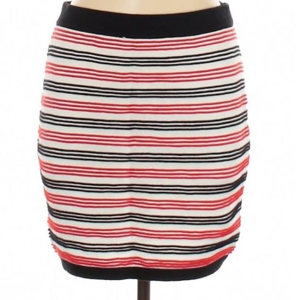 Romeo & Juliet Couture | Cotton Striped Mini Skirt